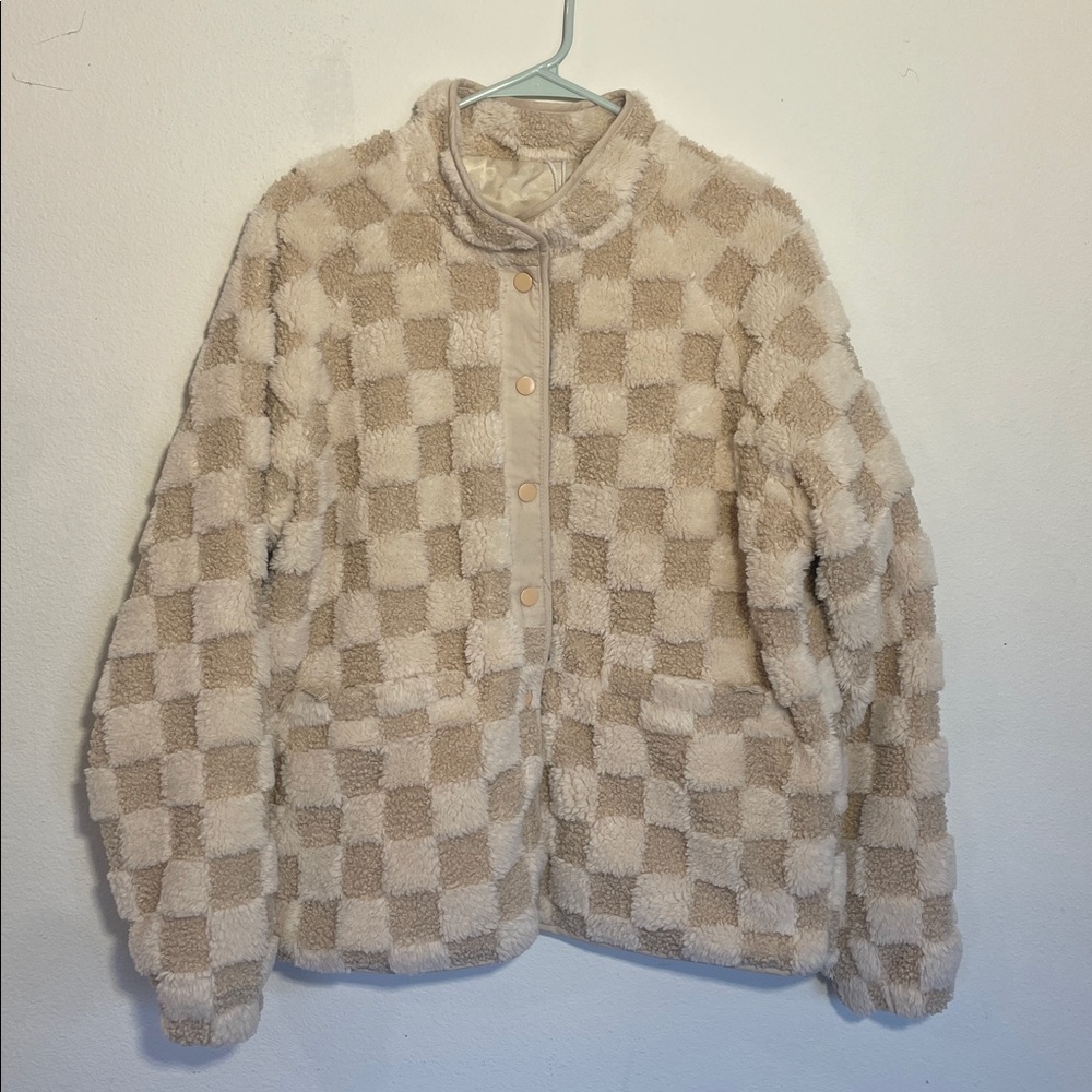 Checkered Fleece Jacket